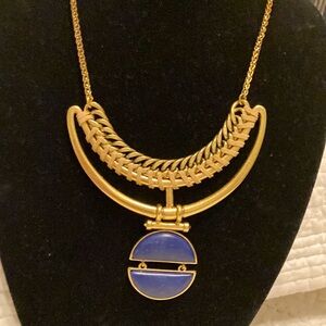 Lucky brand antique cobalt blue necklace